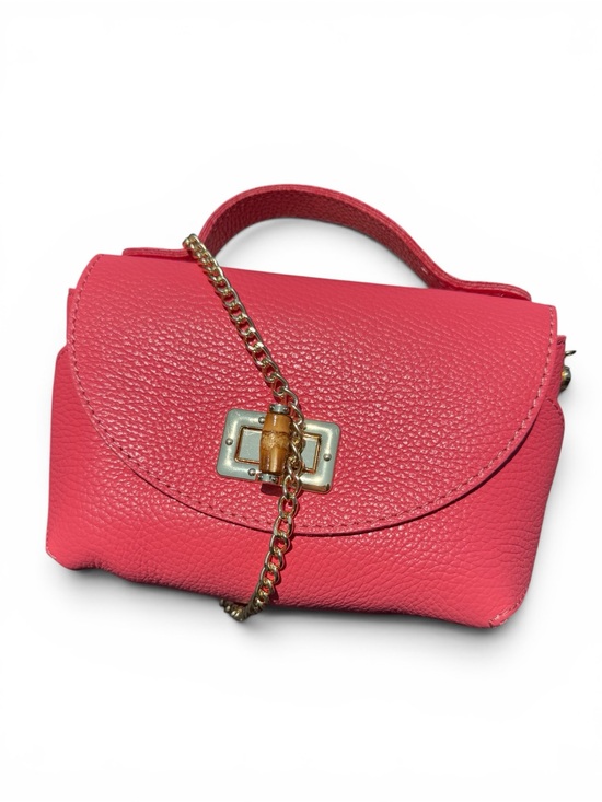 Handbags - 🇮🇹MADE IN ITALY Leather Crossbody Bag with Bamboo luck NEW